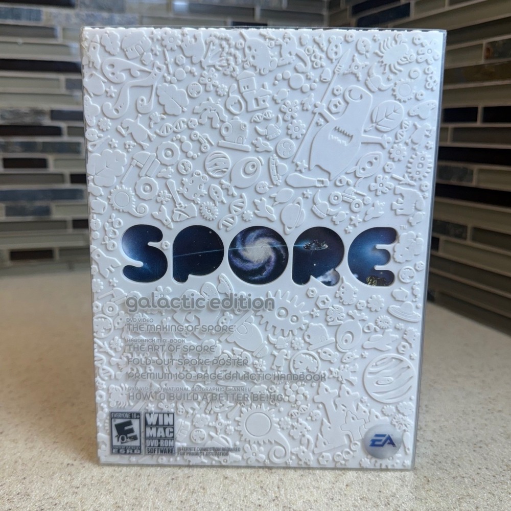 Spore Galactic Edition PC Mac 2008 EA Games Collector's Set with Art Book & DVD